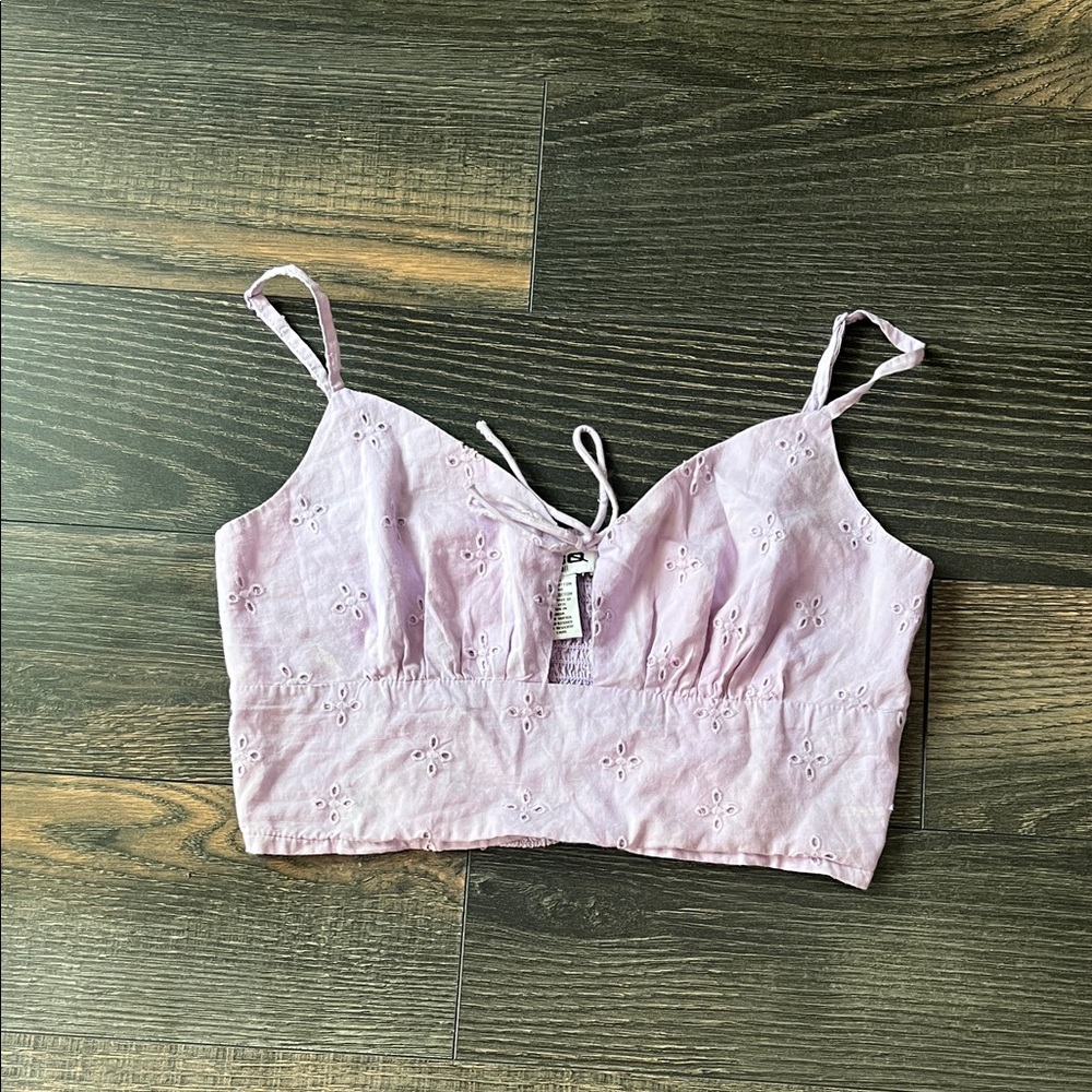 RSQ Lavender Smocked Top